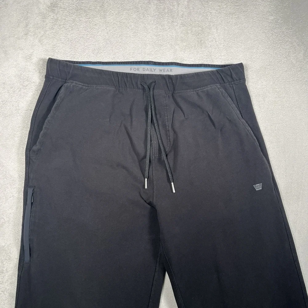 Mack Weldon Pants XL Mens Black Ace Sweatpants French Terry Lounge Joggers 31